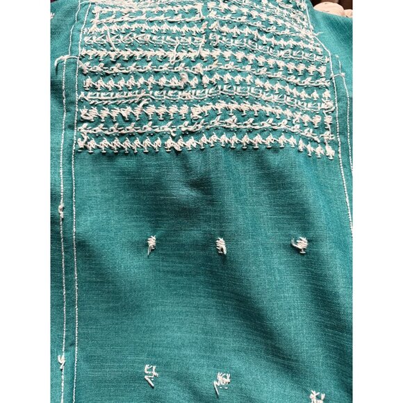 Oaxaca Artisan Hand-loomed Embroidered Blouse Guelaguetza Lobster Ethical Animal - Picture 6 of 9